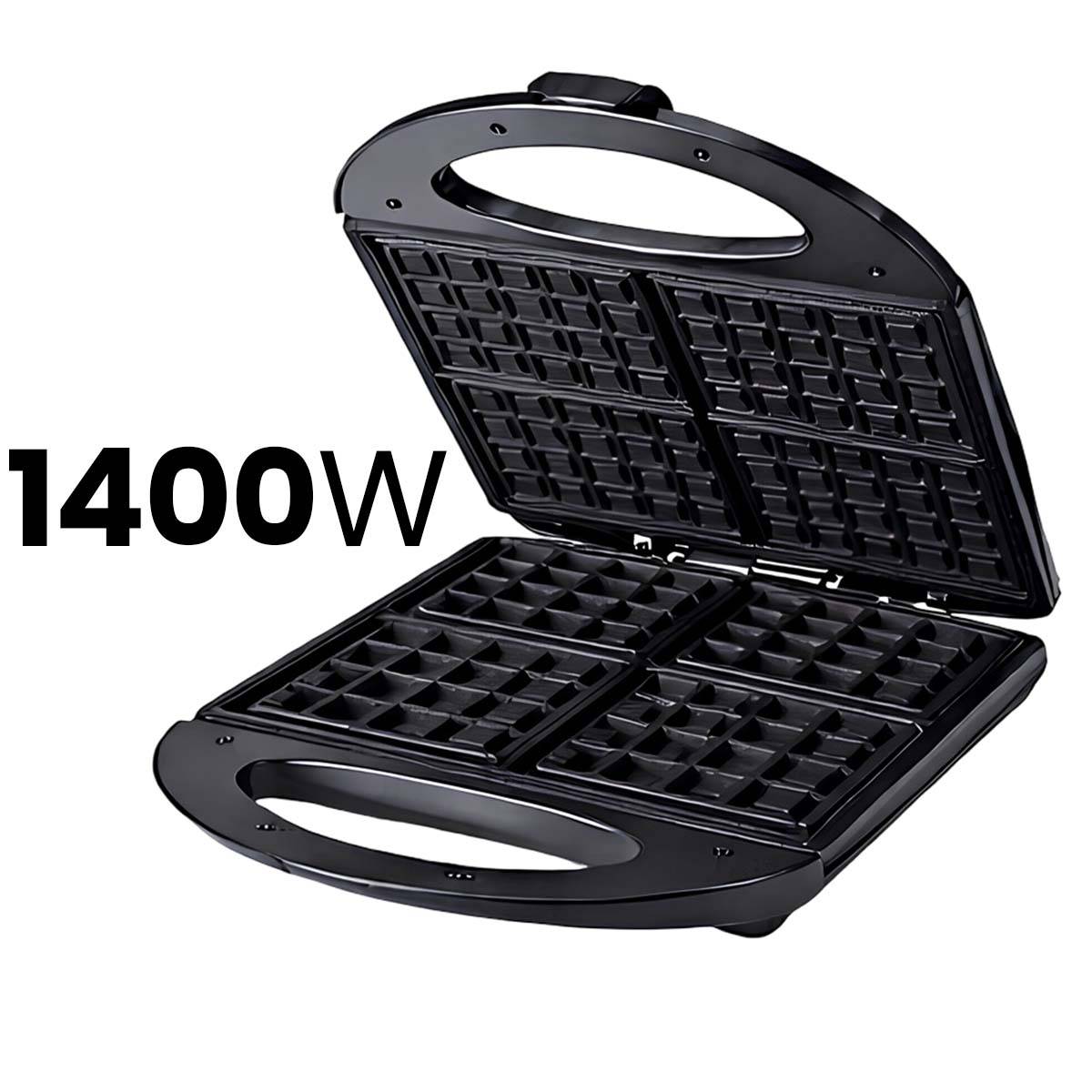 Gaufrier Électrique 1400W Double Plaque Revêtement Antiadhésif-3