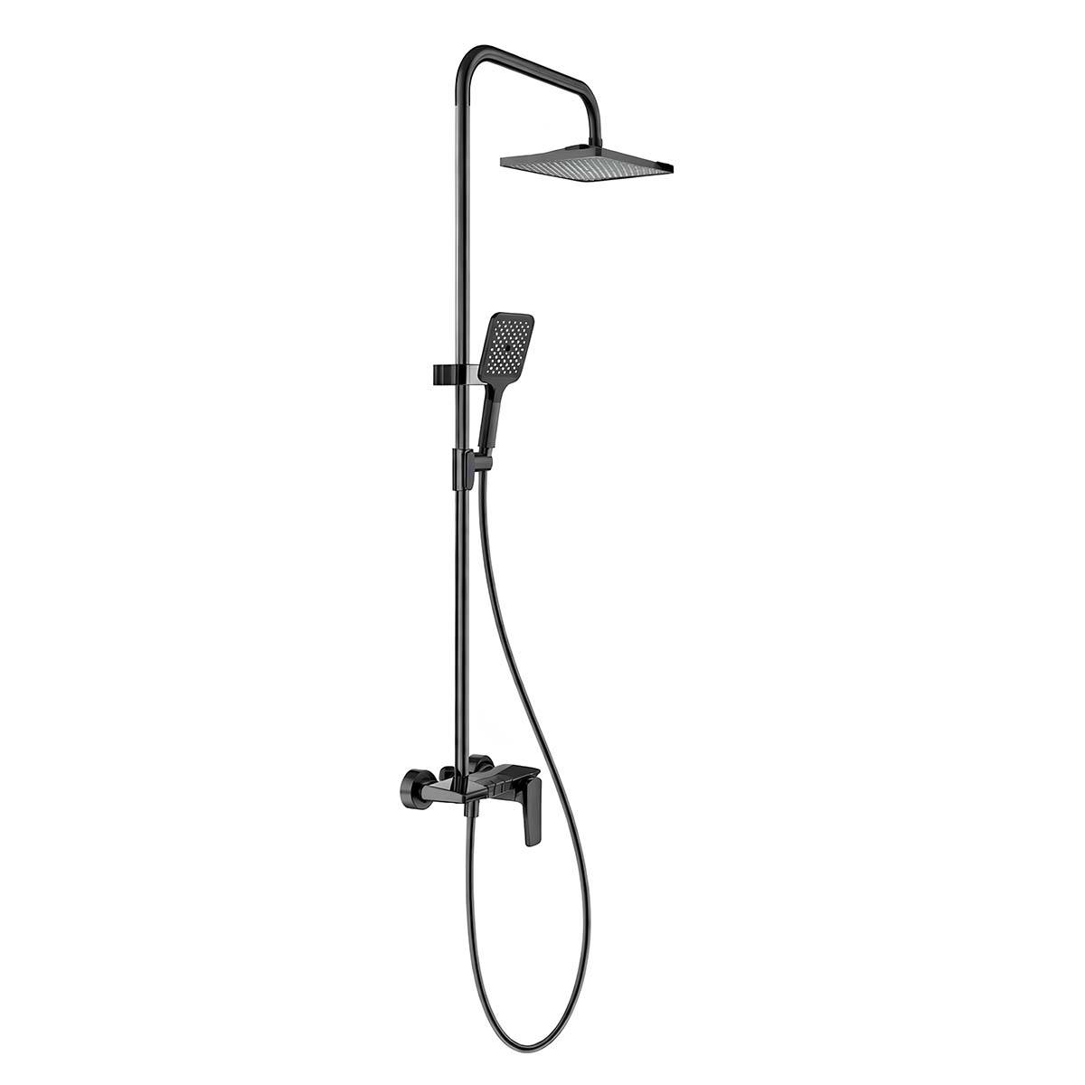 Colonne de Douche avec Mitigeur / Douche Pluie / Douchette Finition Chromé-4