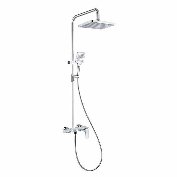 Colonne de Douche avec Mitigeur / Douche Pluie / Douchette Finition Chromé
