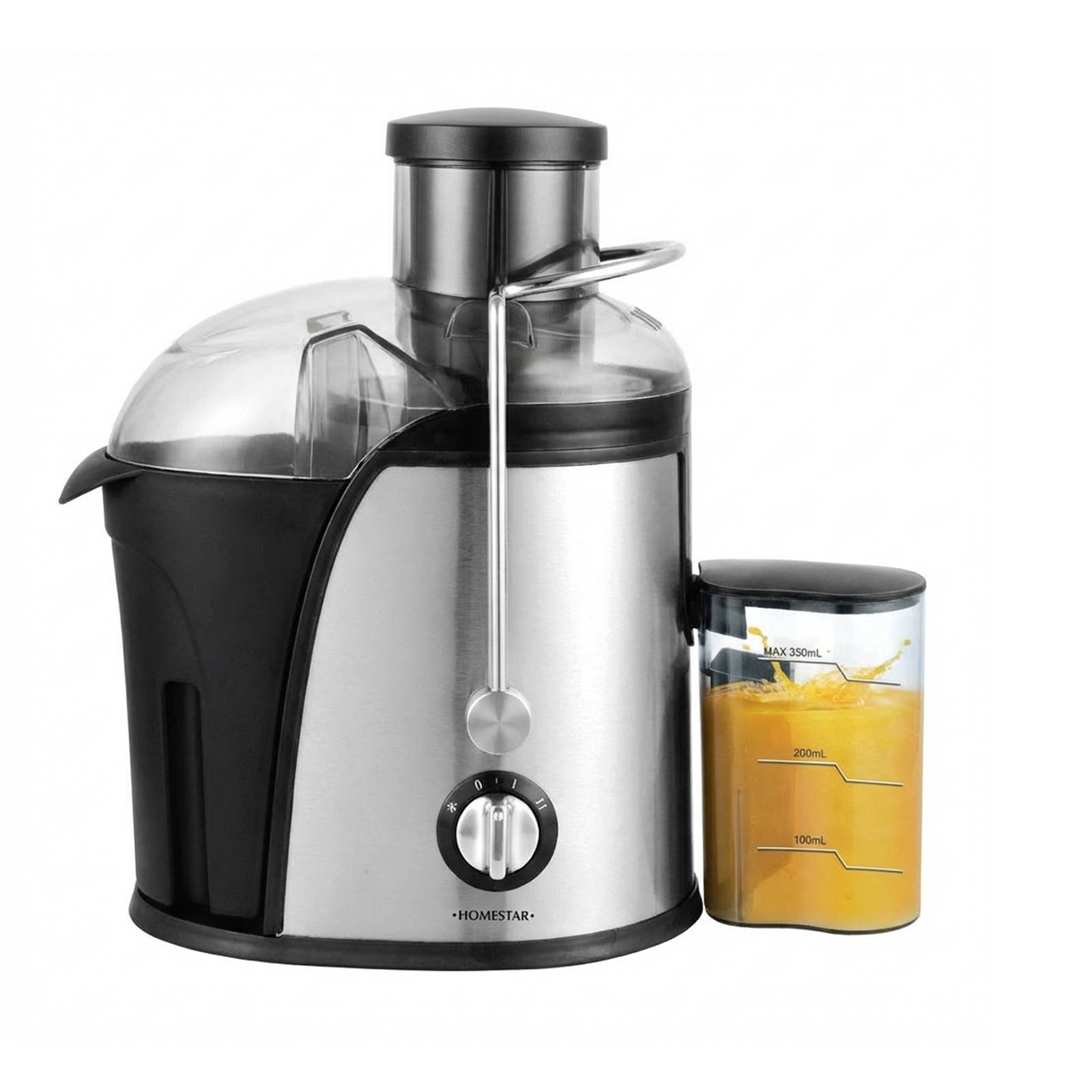 Extracteur de Jus Électrique 500W Inox 2 Vitesses avec Réservoir à Pulpe 450 mL-1