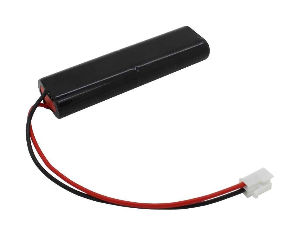 Piles d'éclairage de secours NiMH 4,8 V 1500 mAh L2x2 Mignon AA avec câble de 150 mm et prise-0