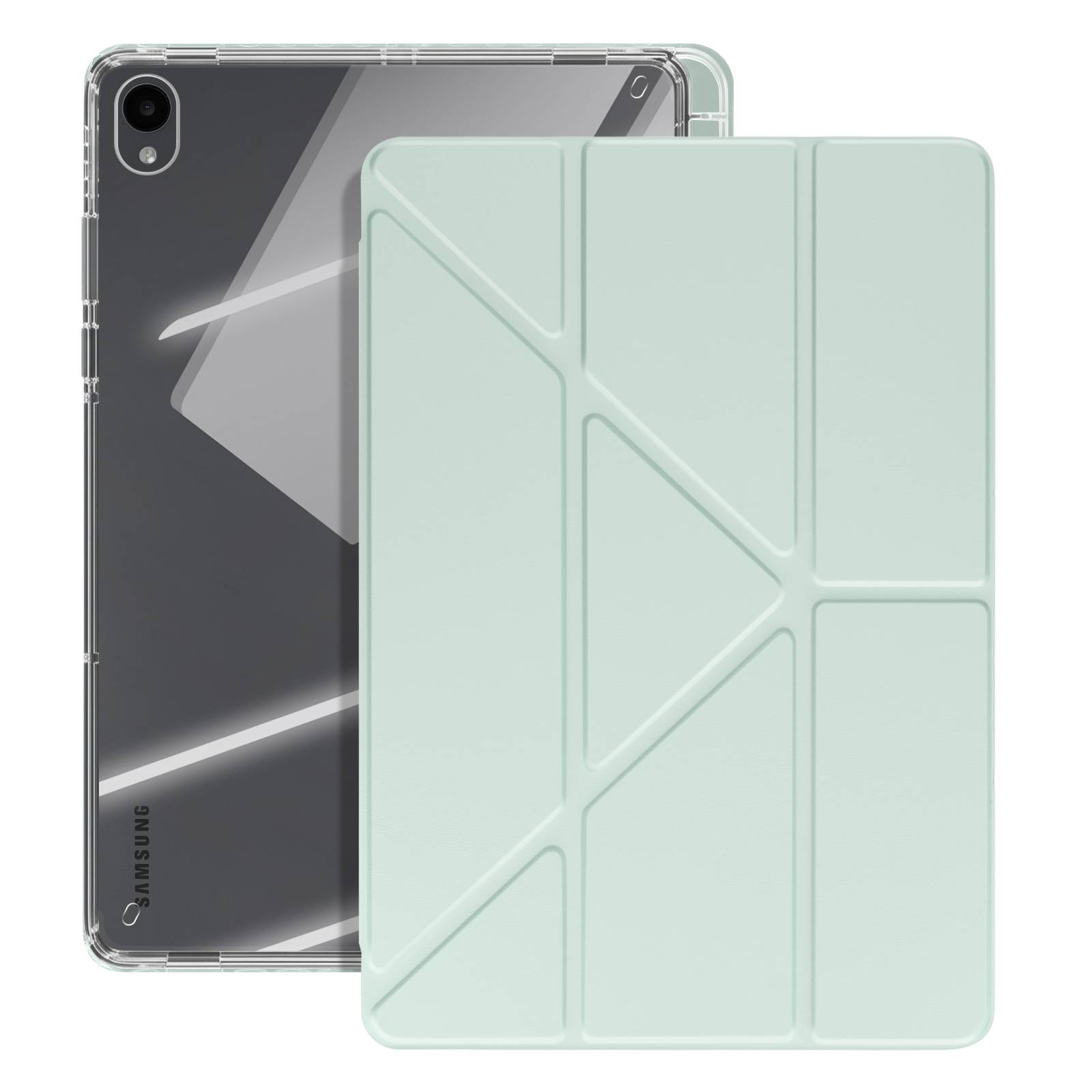 Étui pour Galaxy Tab S11 avec Fonction Support Modulable Design Origami-0