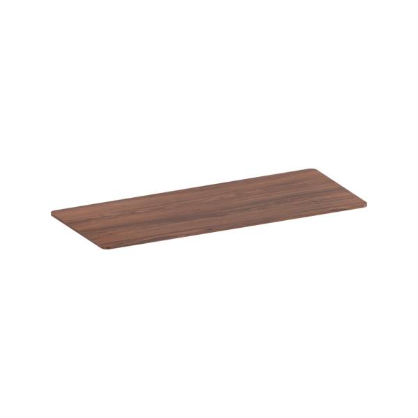 Plateau de bureau bords arrondis 180x75cm, noyer