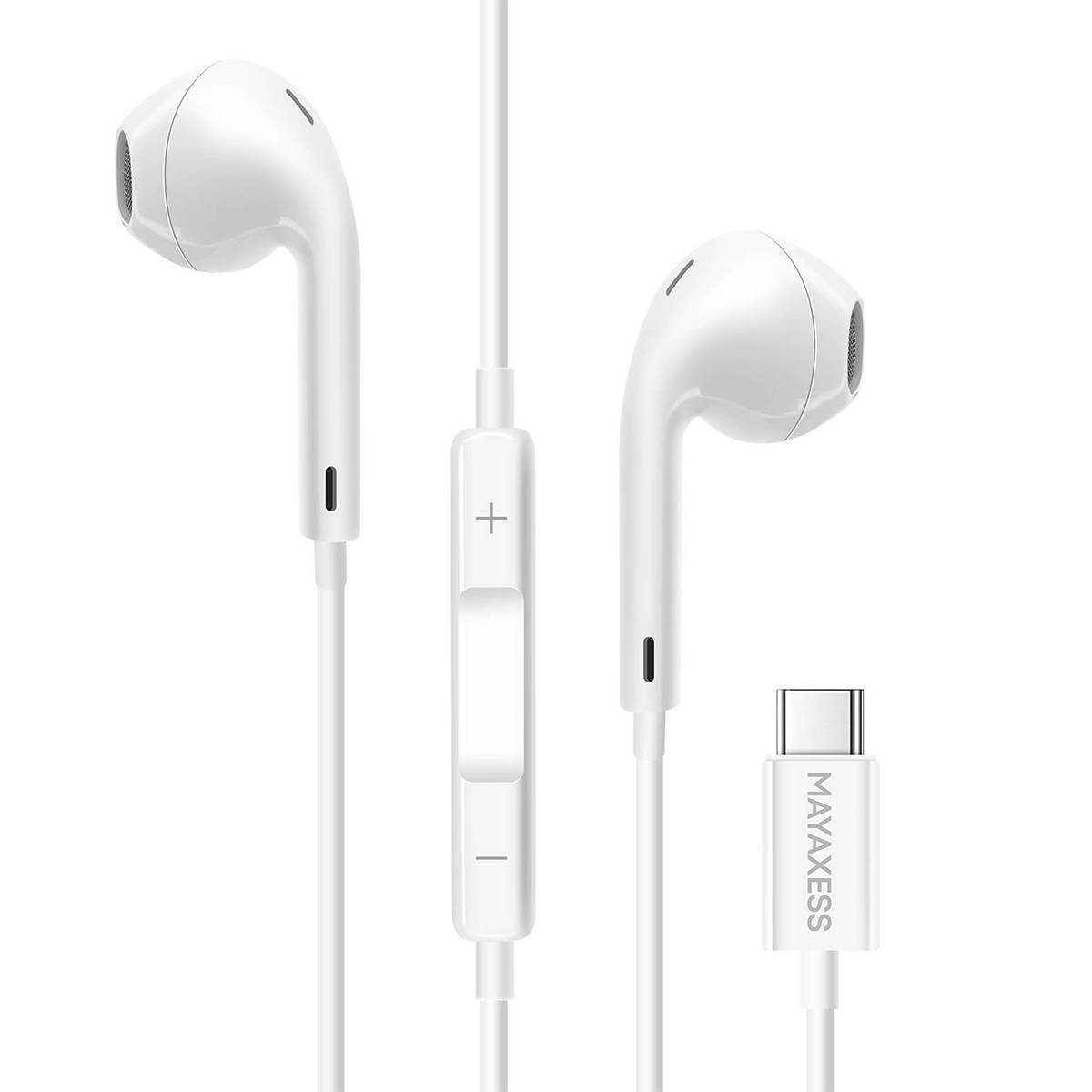Écouteurs Filaires USB-C pour Pixel 8a avec Micro intégré-1