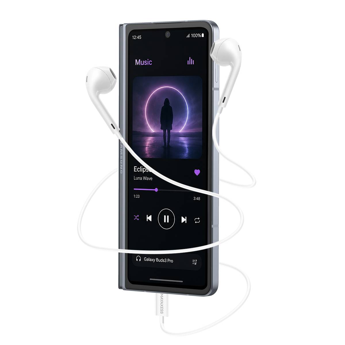 Écouteurs Filaires USB-C avec Micro intégré pour Galaxy Z Fold 5-4