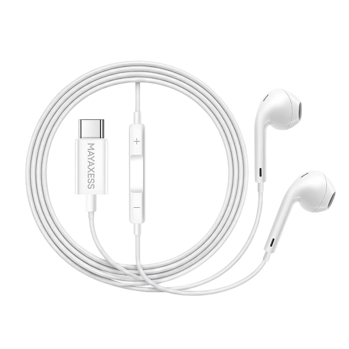 Écouteurs Filaires USB-C avec Micro intégré pour Pixel 6a-0