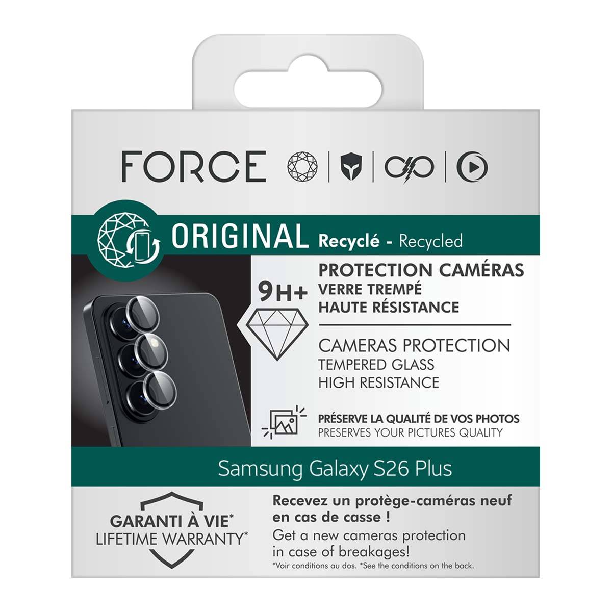 Protection Caméra pour Samsung Galaxy S26 Plus Ring Lens Verre Trempé-3
