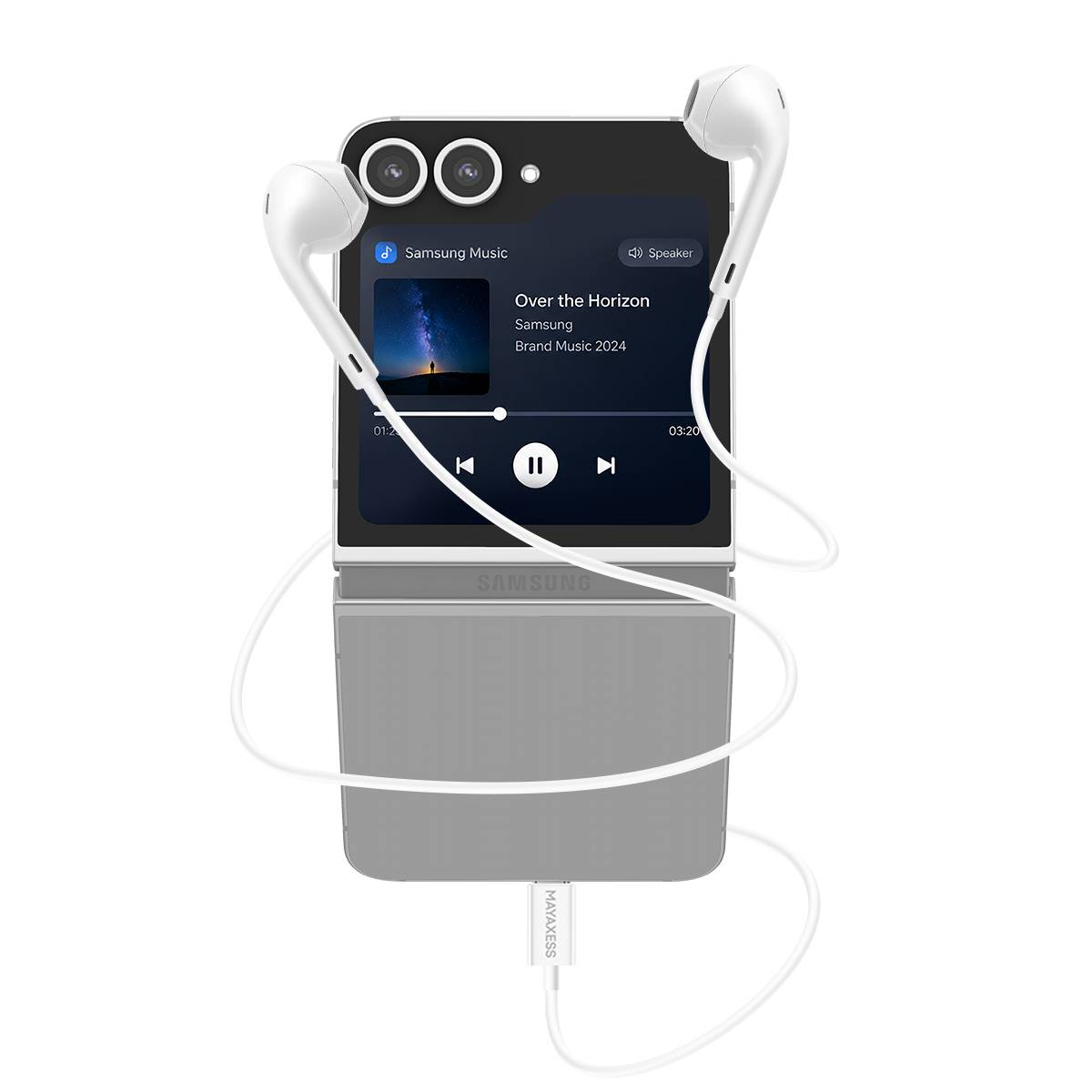 Écouteurs Filaires USB-C avec Micro intégré pour Galaxy Z Flip 6-4