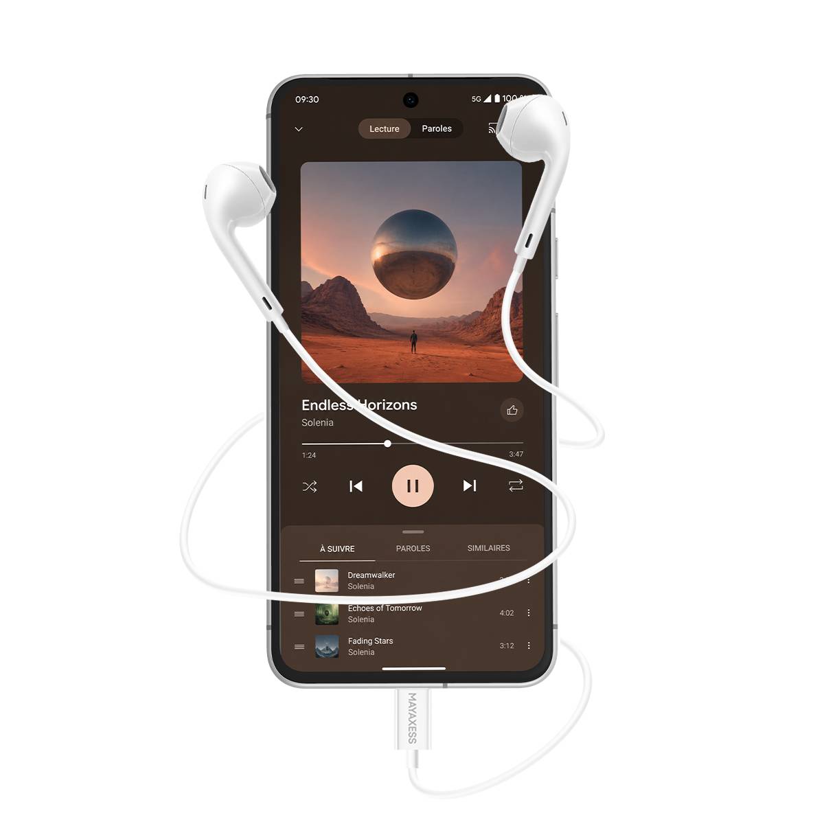 Écouteurs Filaires USB-C avec Micro intégré pour Pixel 8-4