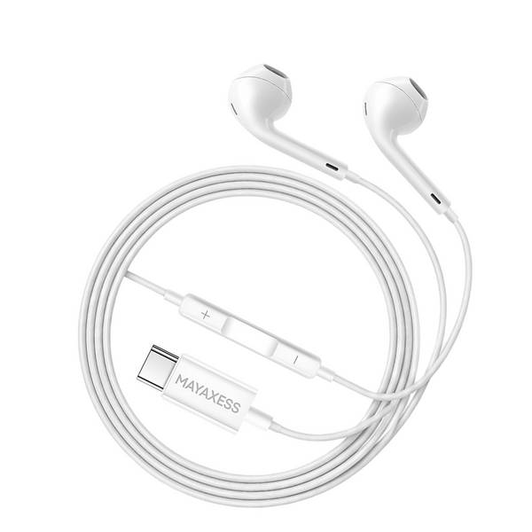 Écouteurs Filaires USB-C pour Pixel 8a avec Micro intégré