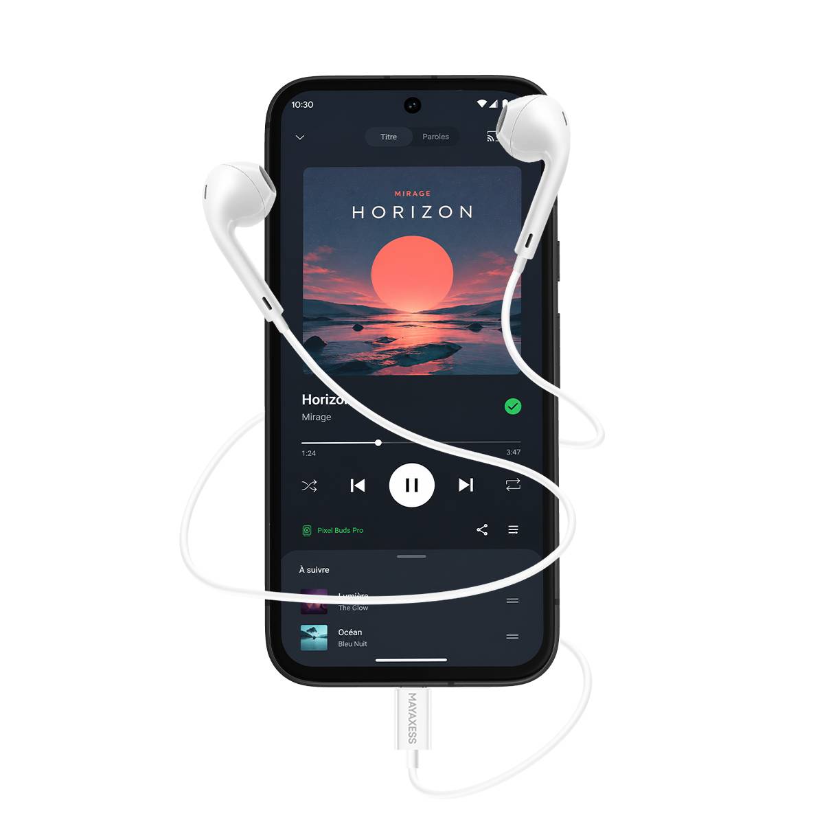 Écouteurs Filaires USB-C pour Pixel 8a avec Micro intégré-4