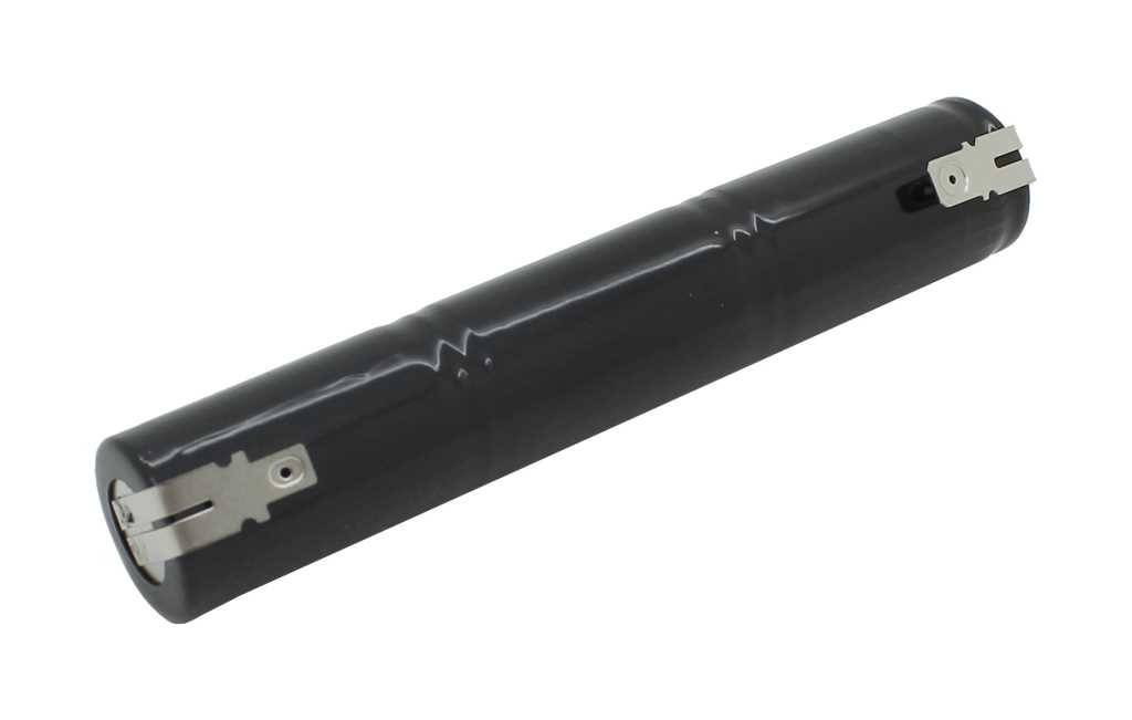 Batterie d'éclairage de secours NiMH 3,6 V 3000 mAh L1x3 Sub-C avec connecteur Faston +6,3 mm / -4,8 mm-0