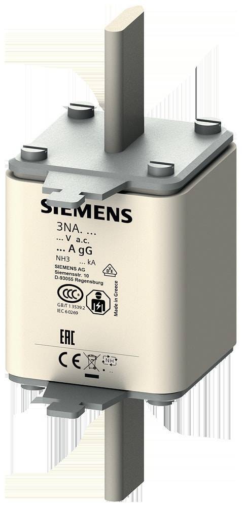 Siemens 3NA3340 Cartouche-fusible Adapté pour (fusibles) Taille de fusible 000 - 4 Taille du fusible = 3 200 A 500 V 1 p-0