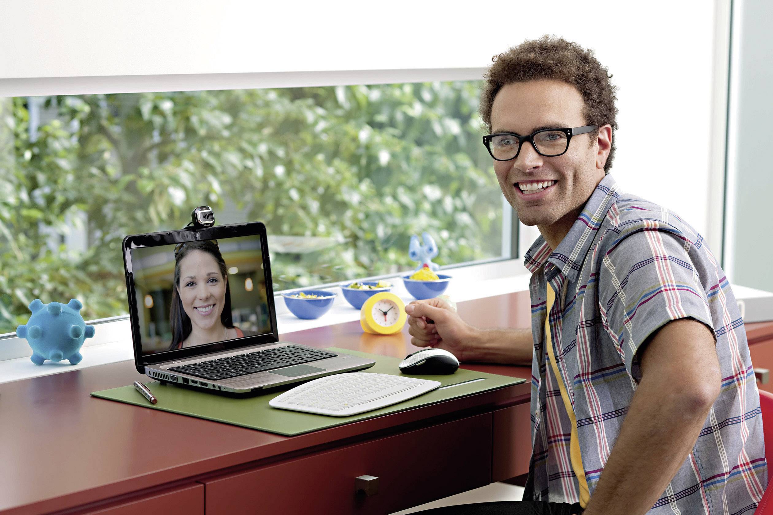 Webcam HD 1280 x 720 Pixel Microsoft LifeCam HD-3000 pied de support, support à pince-1