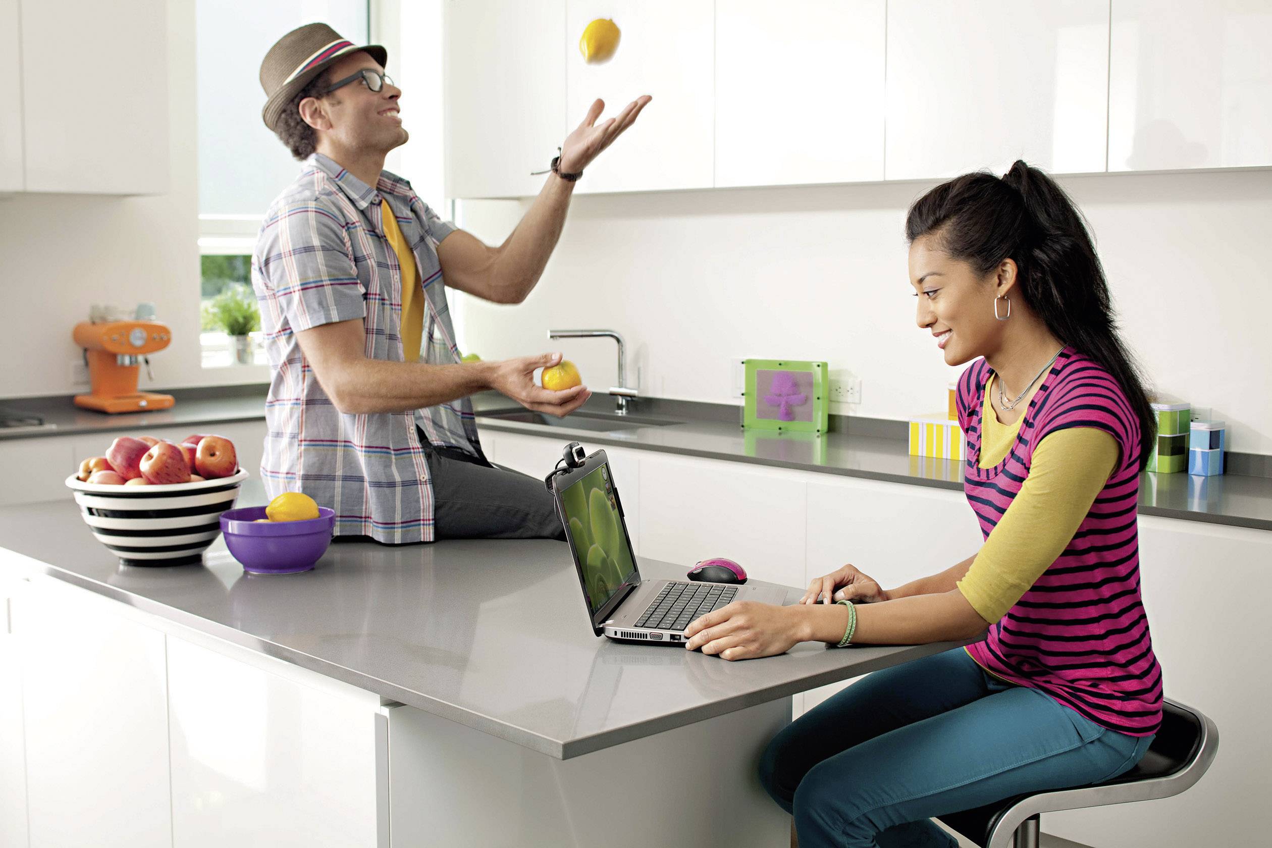 Webcam HD 1280 x 720 Pixel Microsoft LifeCam HD-3000 pied de support, support à pince-2