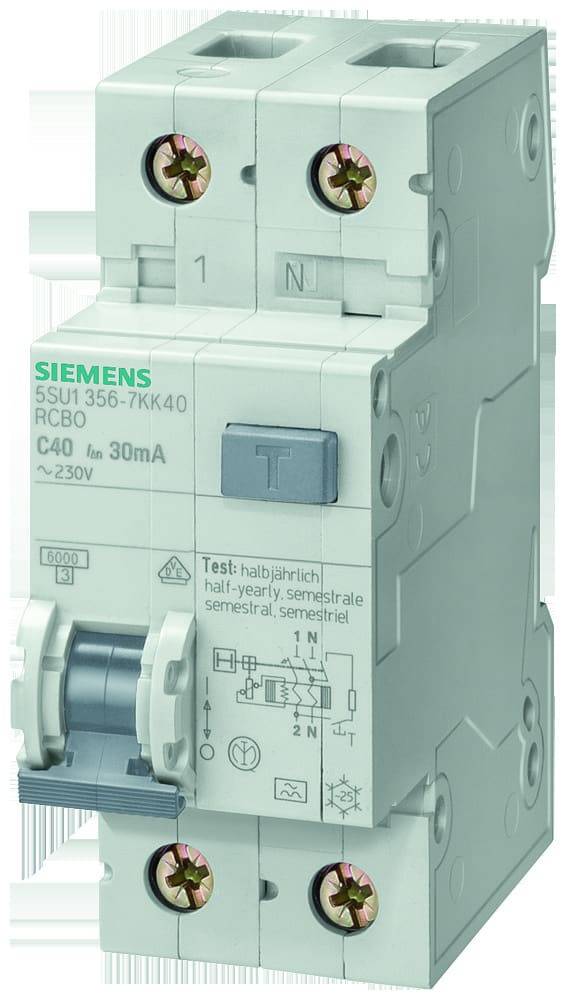 Siemens 5SU16566KK10 Interrupteur différentiel/Disjoncteur de protection 10 A-0
