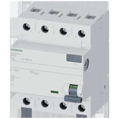 Siemens 5SV47460 5SV4746-0 Interrupteur différentiel AC 63 A 0.5 A 400 V-0