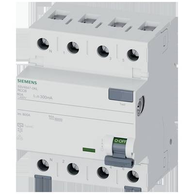 Siemens 5SV46470KL 5SV4647-0KL Interrupteur différentiel AC 80 A 0.3 A 400 V-0
