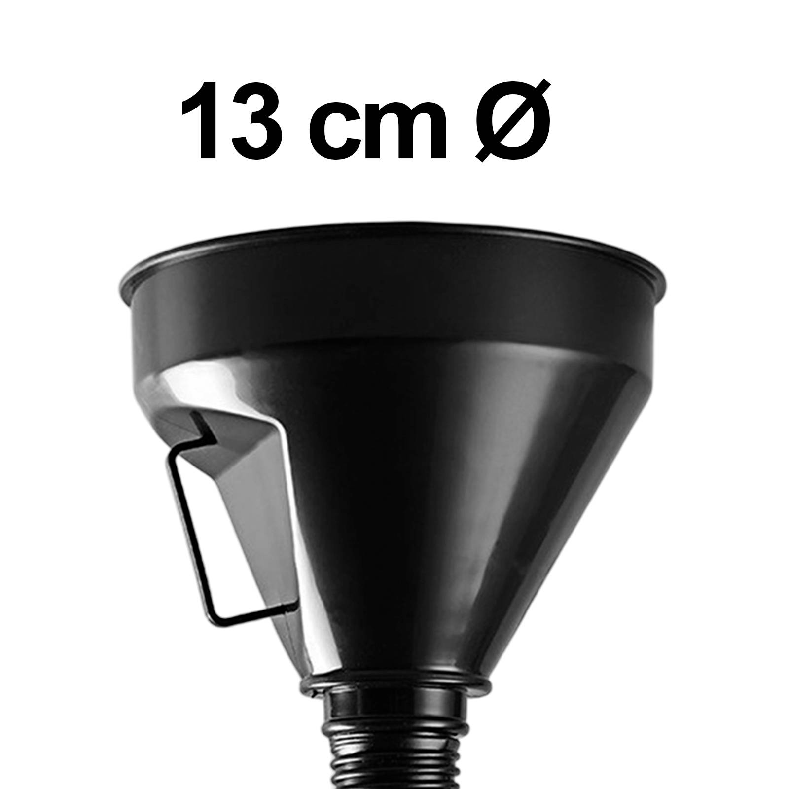 Entonnoir De Carburant 18Cm à Manche Courbé Accès aux Réservoirs Profonds-4