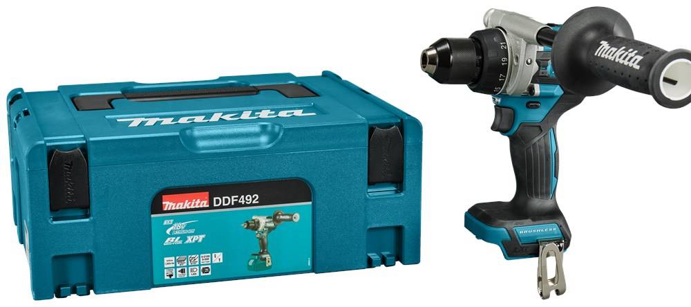 Perceuse visseuse 18V - 141Nm -Solo- en Makpac - MAKITA DDF492ZJ-0