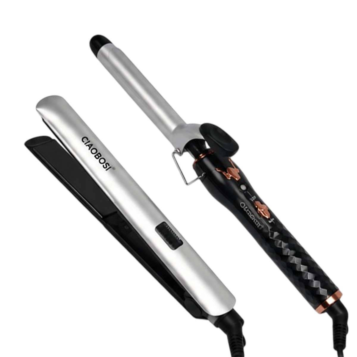 Set de Coiffure 45W avec Fer à Lisser et Boucleur 110V-240V-0