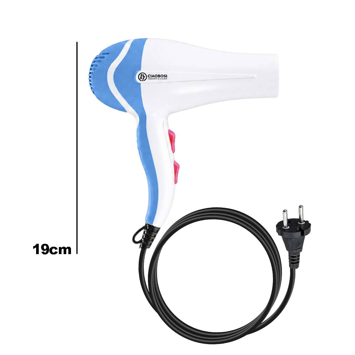 Sèche-Cheveux Performant 1000W avec Embout Concentrateur et Moteur DC-3