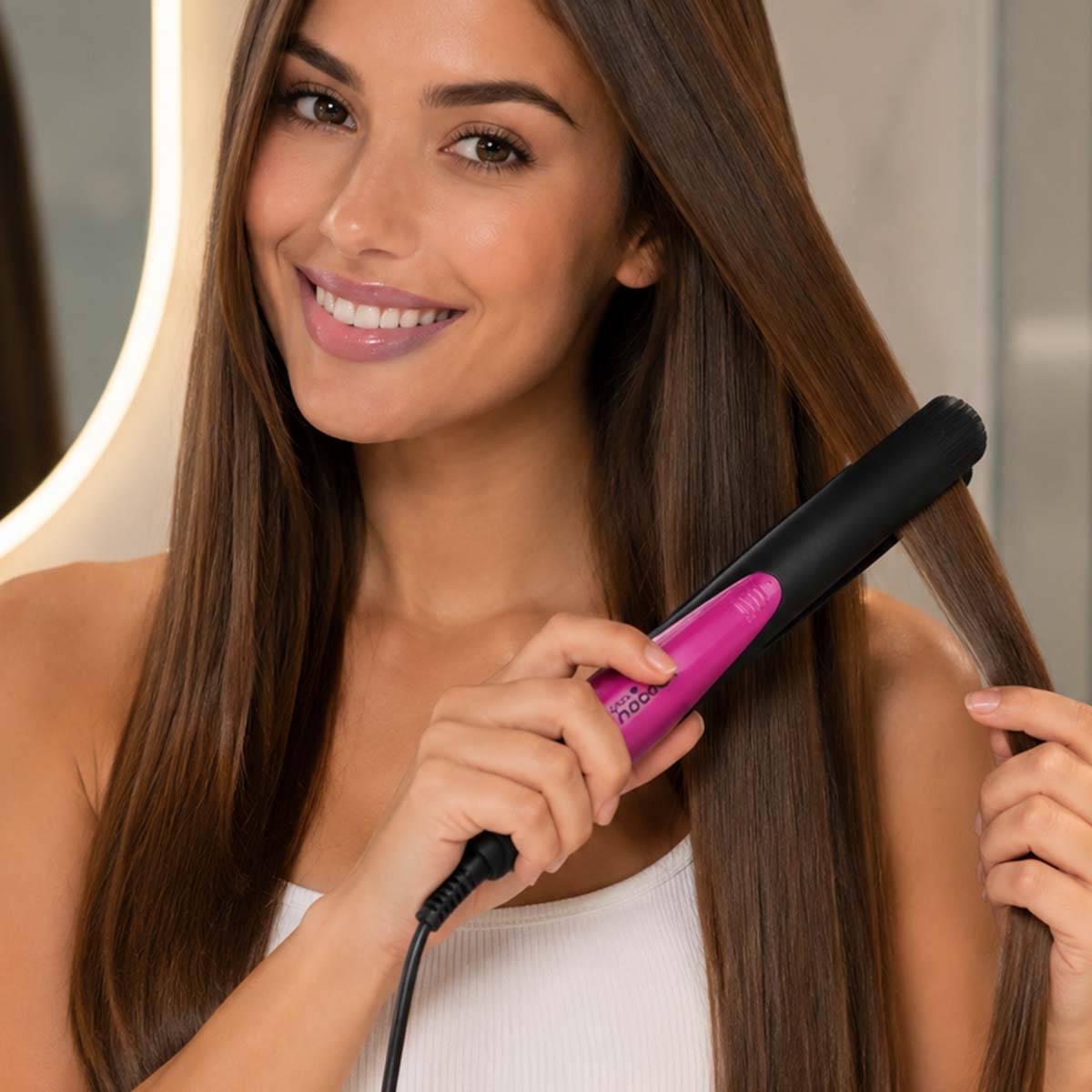Fer à Lisser et à Boucler Portable en Tourmaline Céramique 20W-2