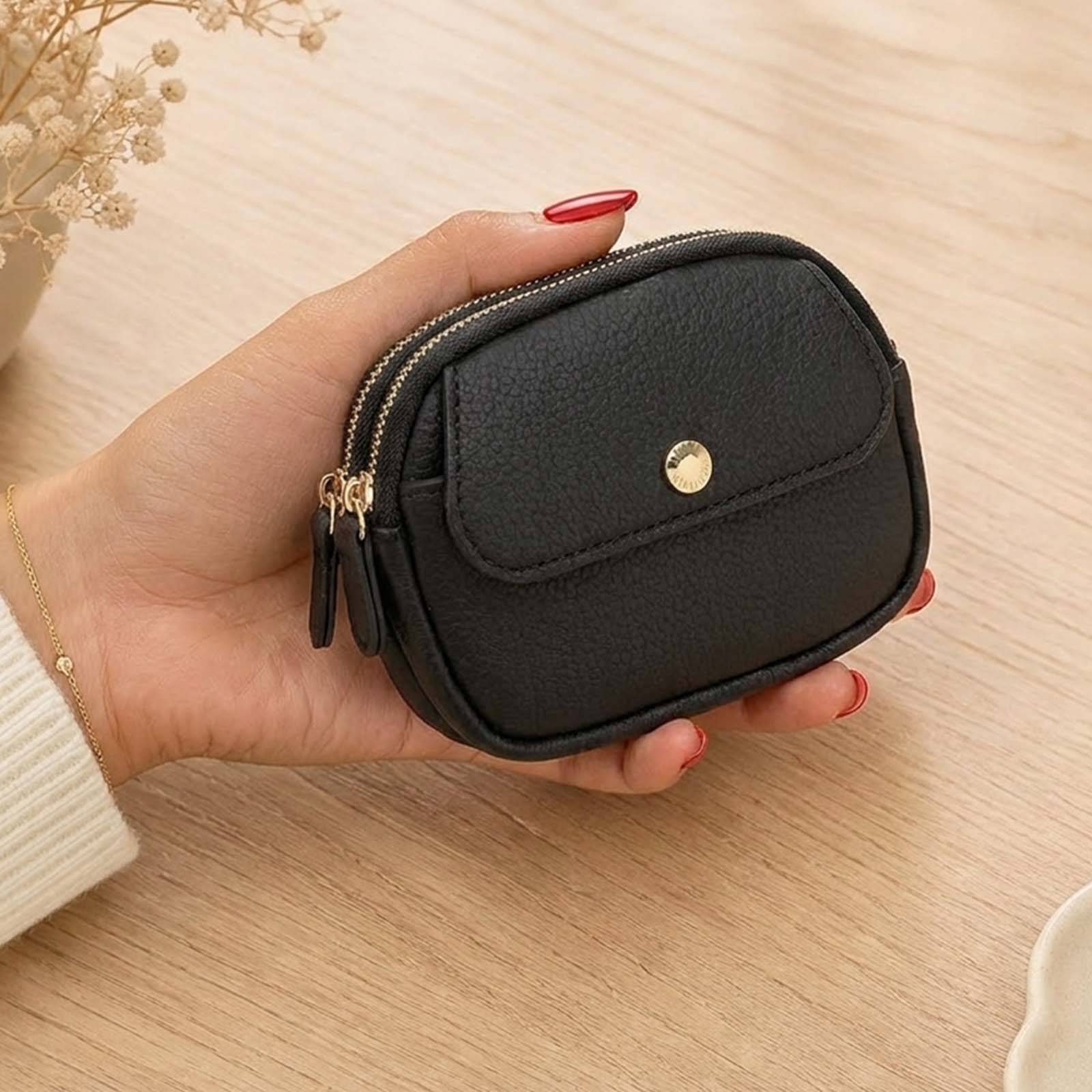Porte-monnaie pour Femme Modèle Noria Design Épuré avec Compartiments-2