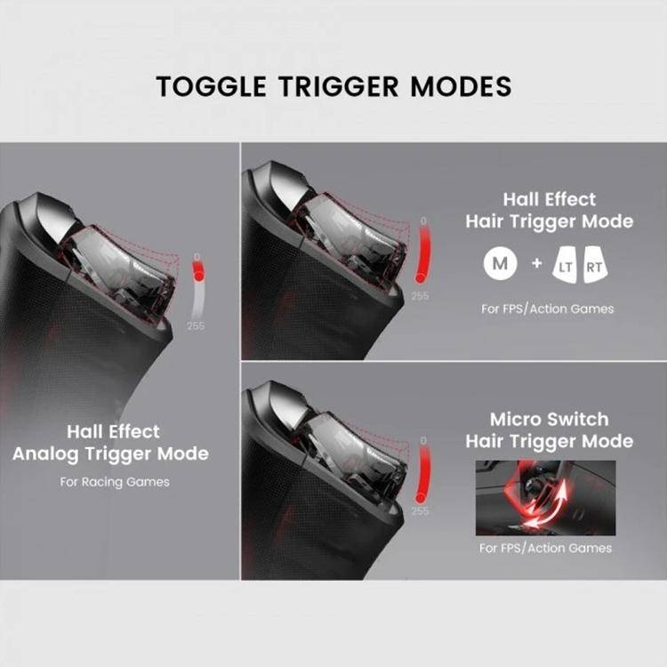 Gamepad Sans Fil Bluetooth RGB Pour Switch Android iOS PC Avec Vibration - Blanc - Yonis-2