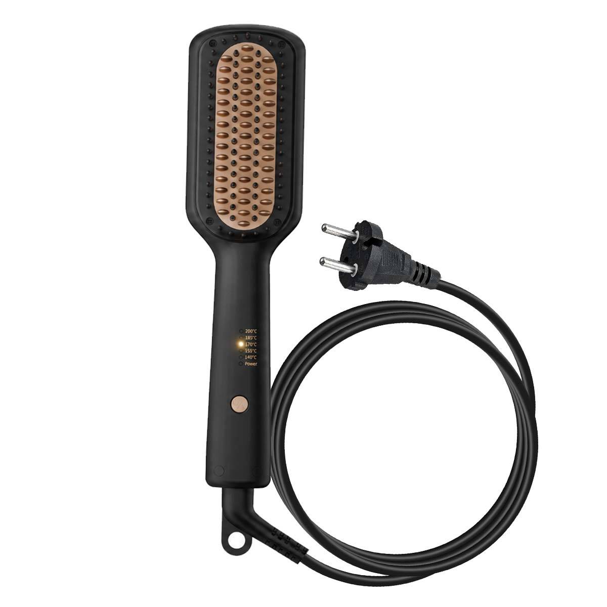 Brosse Lissante Chauffante 45W pour un Lissage Rapide Anti-brûlure-1