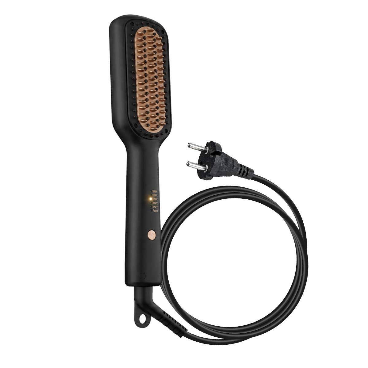 Brosse Lissante Chauffante 45W pour un Lissage Rapide Anti-brûlure-0
