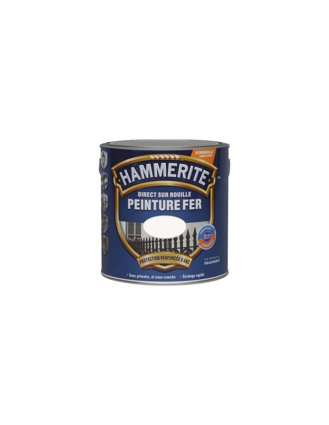 Peinture Hammerite Fer Bril.laque 2l5 Vert Foret 070752 - Julien-0
