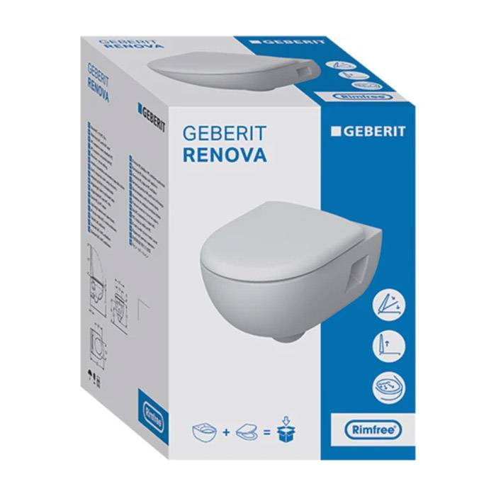 PACK WC susp GEBERIT RENOVA NF caréné Rimfree+Abattant 53x37-1