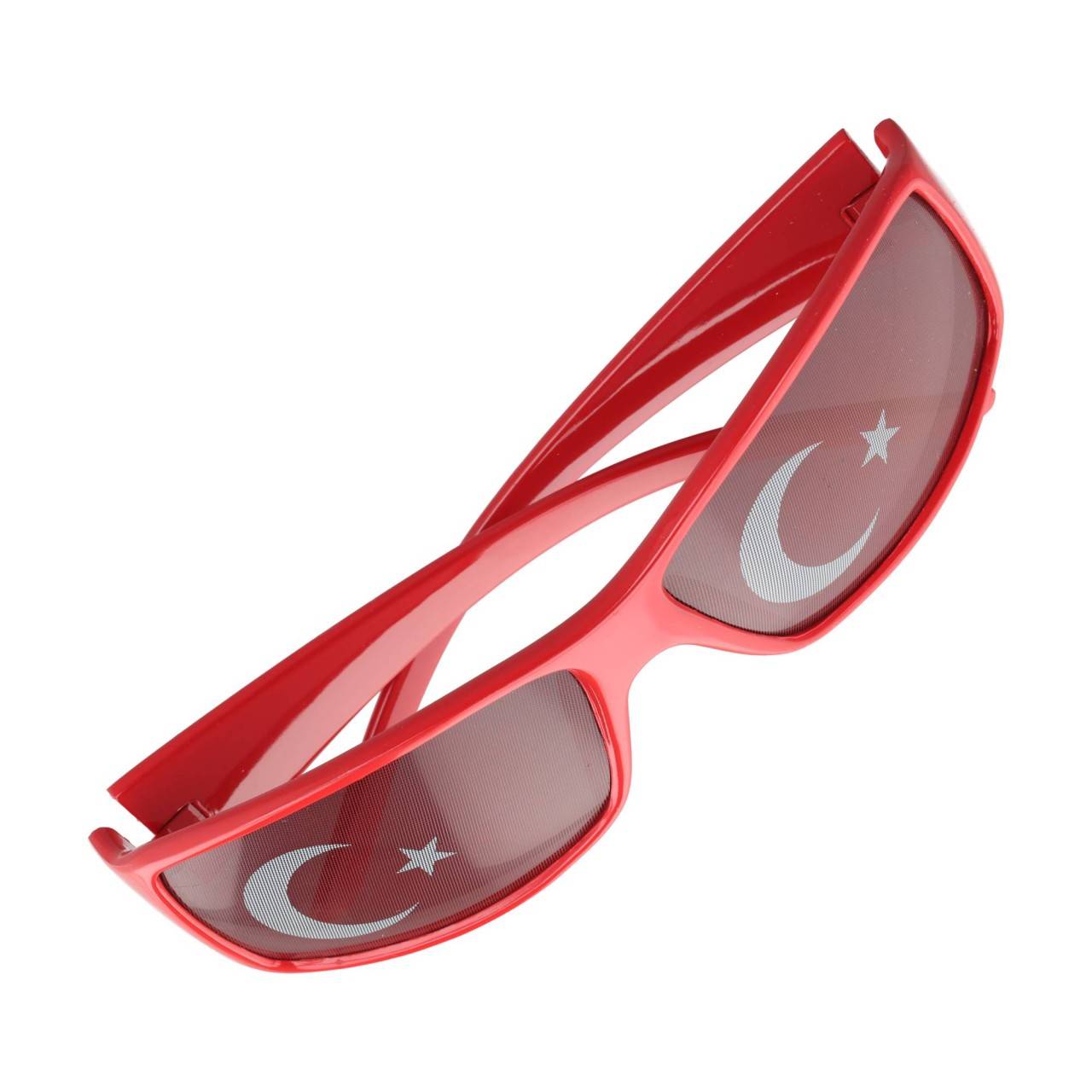 Lunettes d'éventail rouges au design d'éventail Türkiye avec inscription Türkiye-0