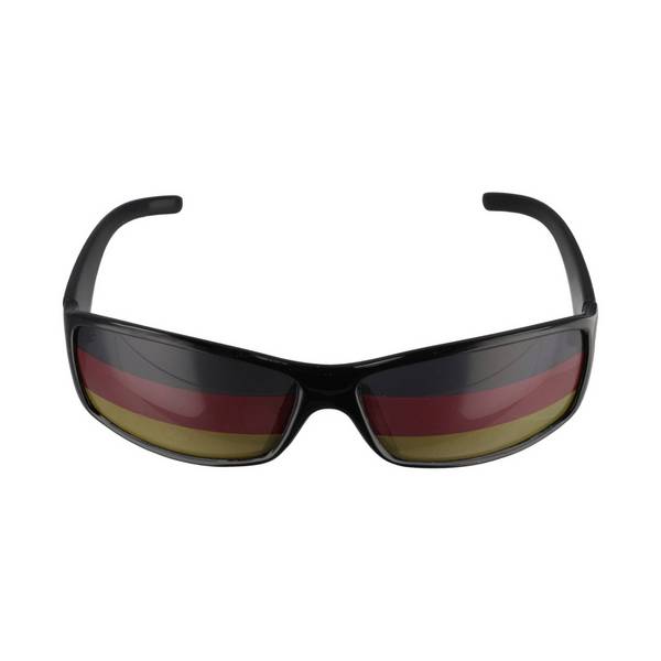 Lunettes de supporters de l'Allemagne, noires, au design des supporters allemands