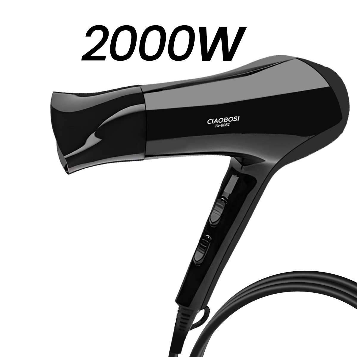 Sèche-Cheveux 2000W avec Fonction Air Chaud / Froid Ultra Rapide-4