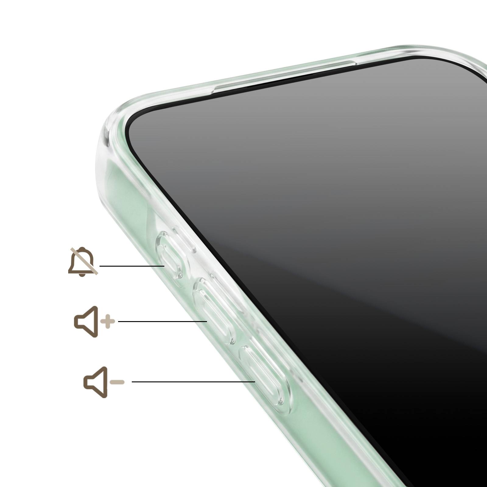 Coque pour iPhone 13 avec Motif Fraise en Relief 3D et Contour Surélevé-2