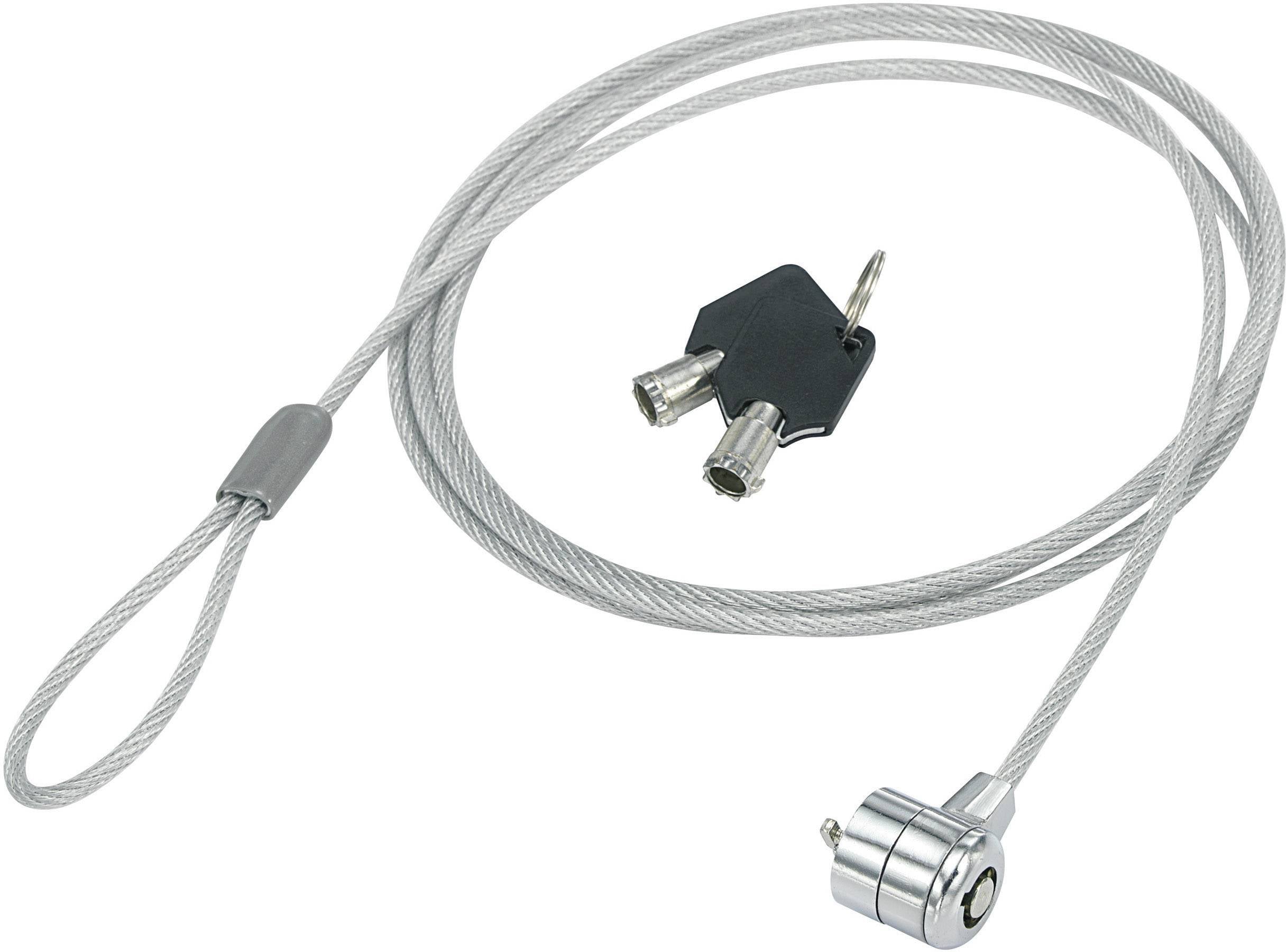 Renkforce Antivol pour ordinateur portable fermeture à clé avec 2 clés 1500 mm RF-4777544