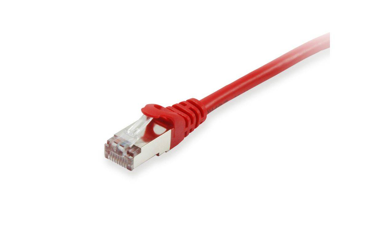 Equip 605526 RJ45 Câble réseau, câble patch CAT 6 S/FTP 10.00 m rouge contacts dorés 1 pc(s)-1