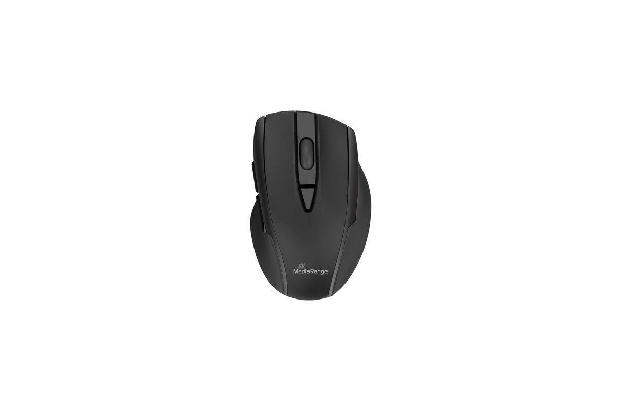 MediaRange MROS217, Droitier, Optique, Bluetooth, 2400 DPI, Noir