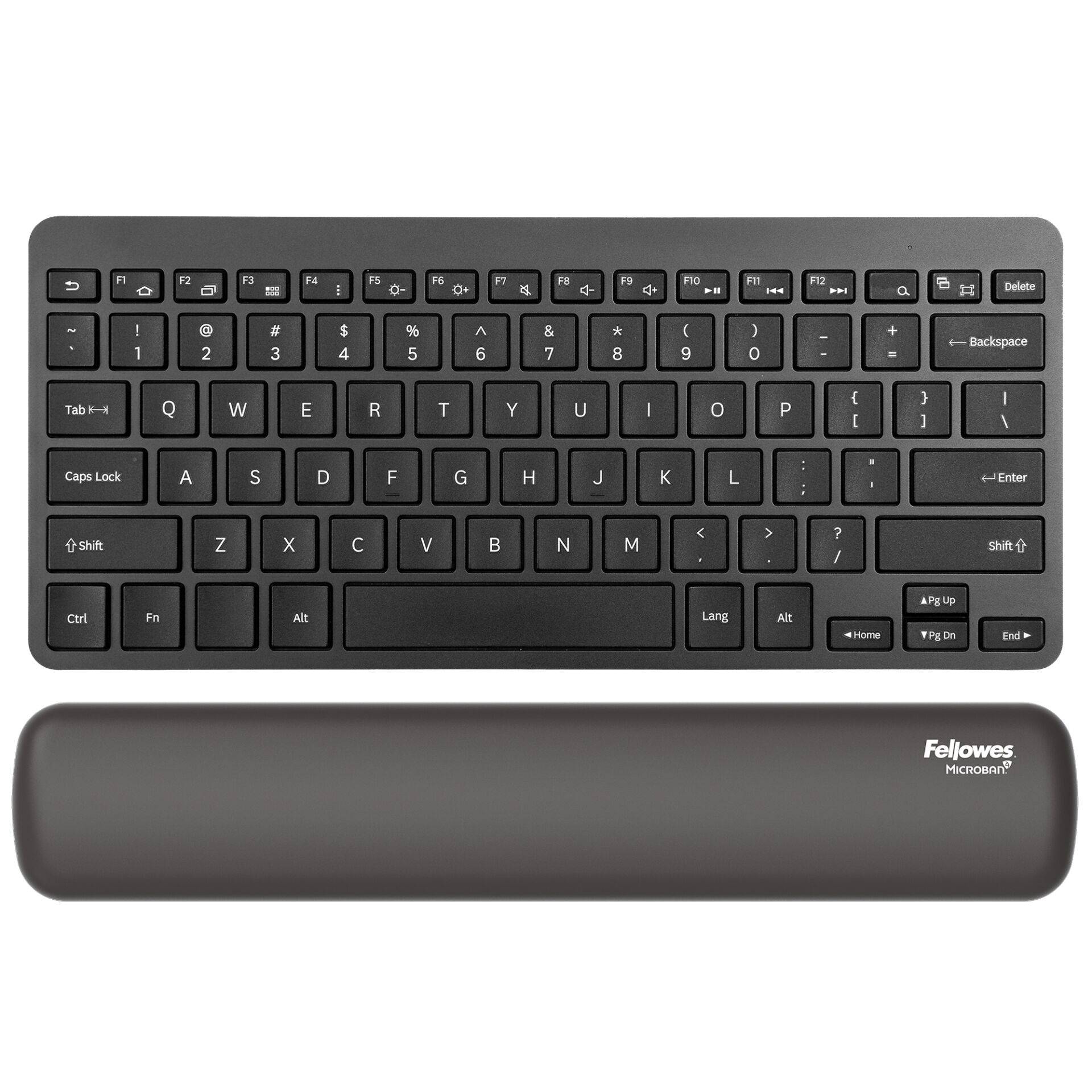 FELLOWES Repose-poignets clavier compact Breyta Noir-1