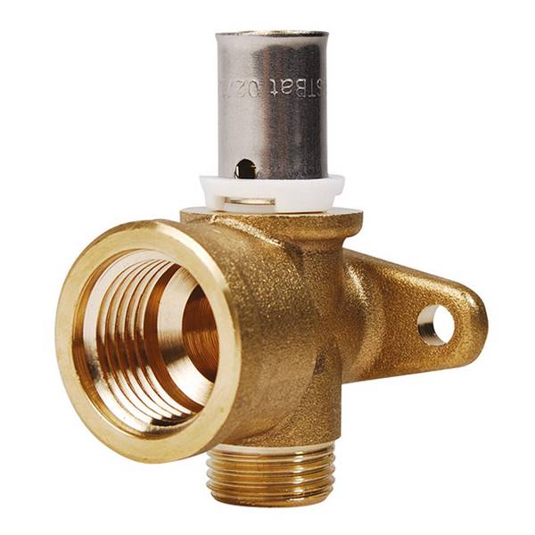 Té  applique Duo PER à sertir Ø12  Femelle 1/2 Mâle 3/8