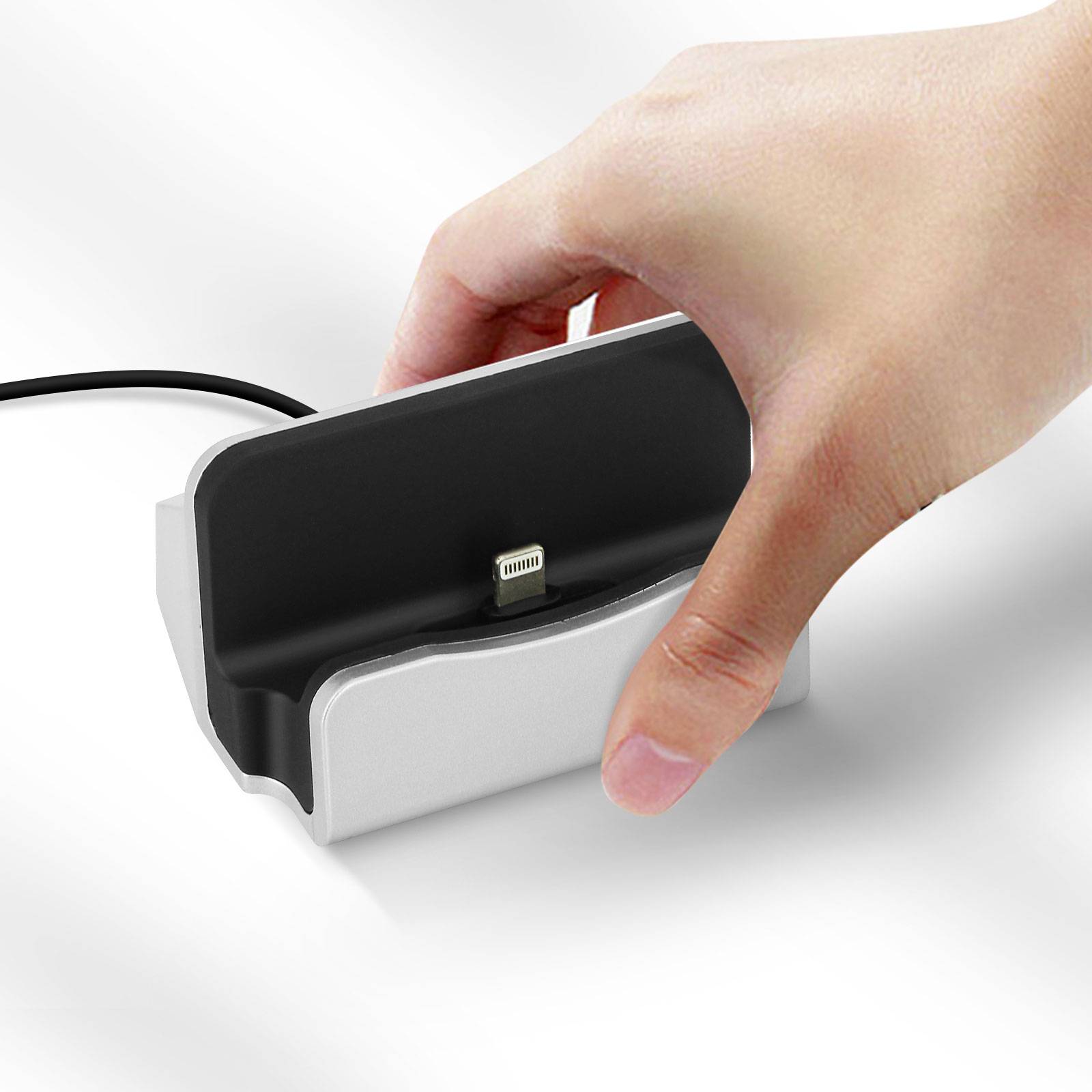 Dock de Charge Lightning pour iPhone Charge Rapide 18W avec Câble 1m-3