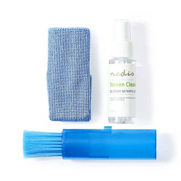 Kit de Nettoyage 35ml pour Écran / Cahier avec Chiffon Micro-Fibres et Brosse