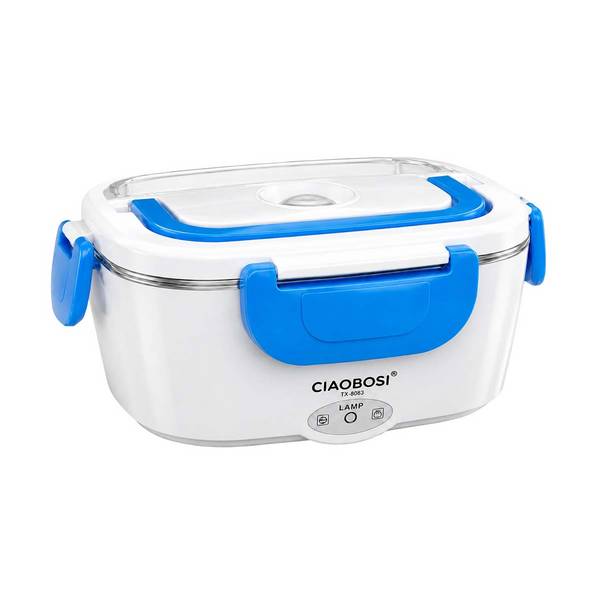 Chauffe-Repas Électrique Portable 1,5 L avec Bol Inox Amovible