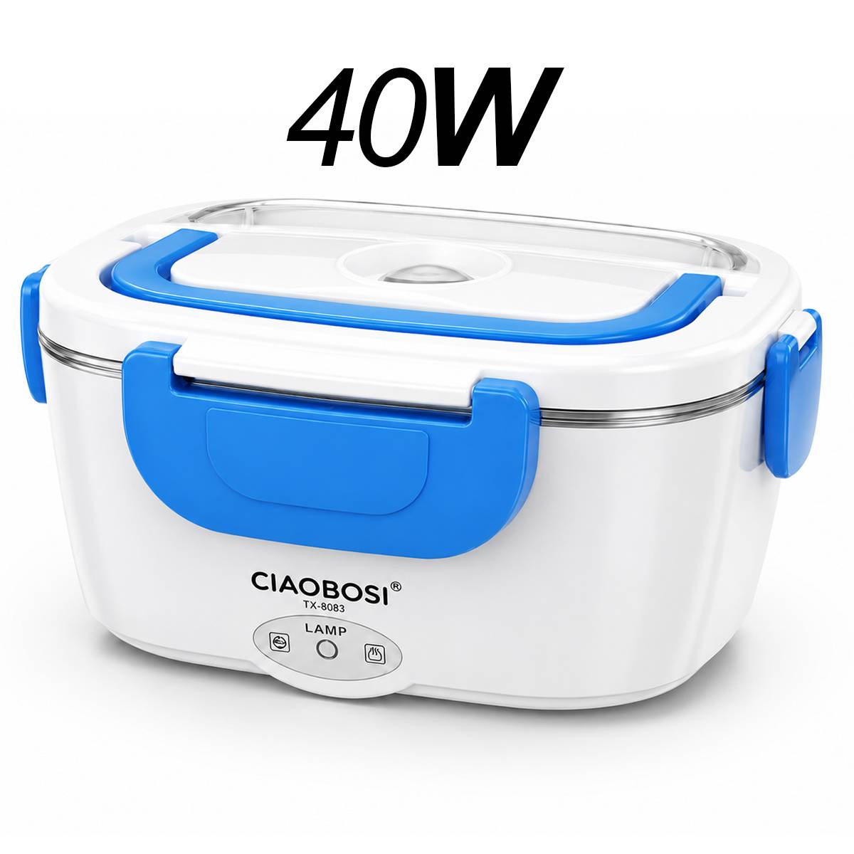Chauffe-Repas Électrique Portable 1,5 L avec Bol Inox Amovible-4