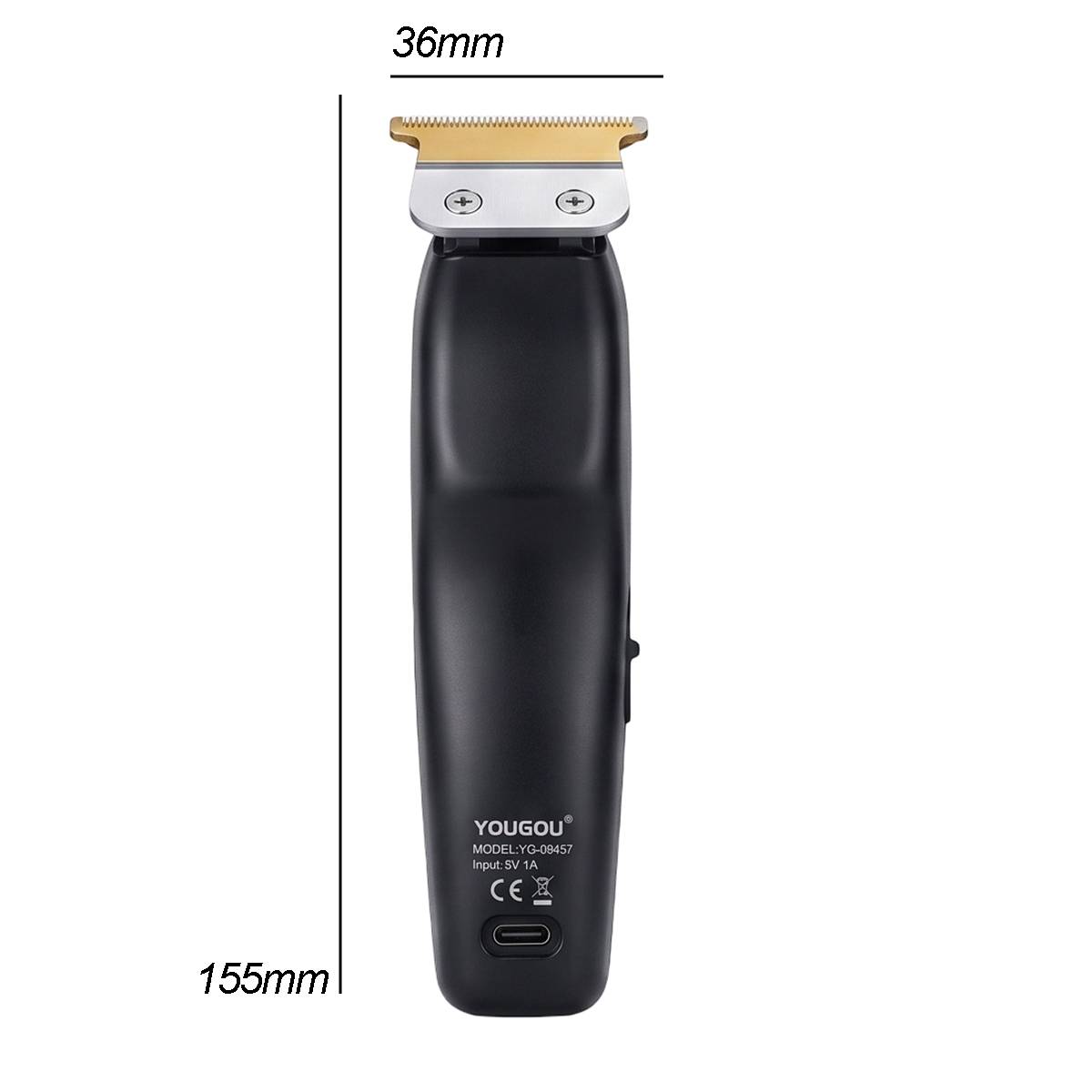 Tondeuse sans Fil 5W Lame Titane avec Écran LED et Port USB-C-2