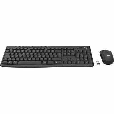 Logitech MK370 Combo for Business, Sans fil, Bluetooth, Clavier à membrane, AZERTY, Graphite, Souris incluse-0