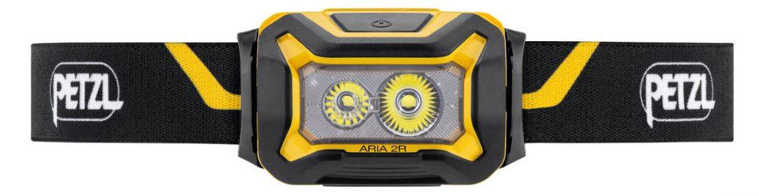 Lampe frontale ARIA 2R rechargeable noir et jaune - PETZL - E071AA00-1