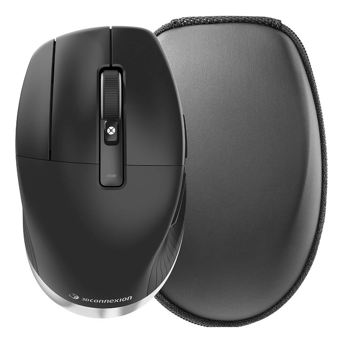 3Dconnexion 3DX-700117, Gauche, Optique, RF sans fil + Bluetooth, 7200 DPI, Noir, Argent-0